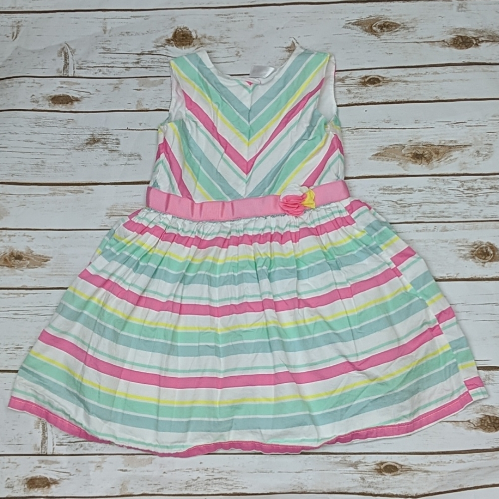 Carter's Pastel Striped Dress 4/5